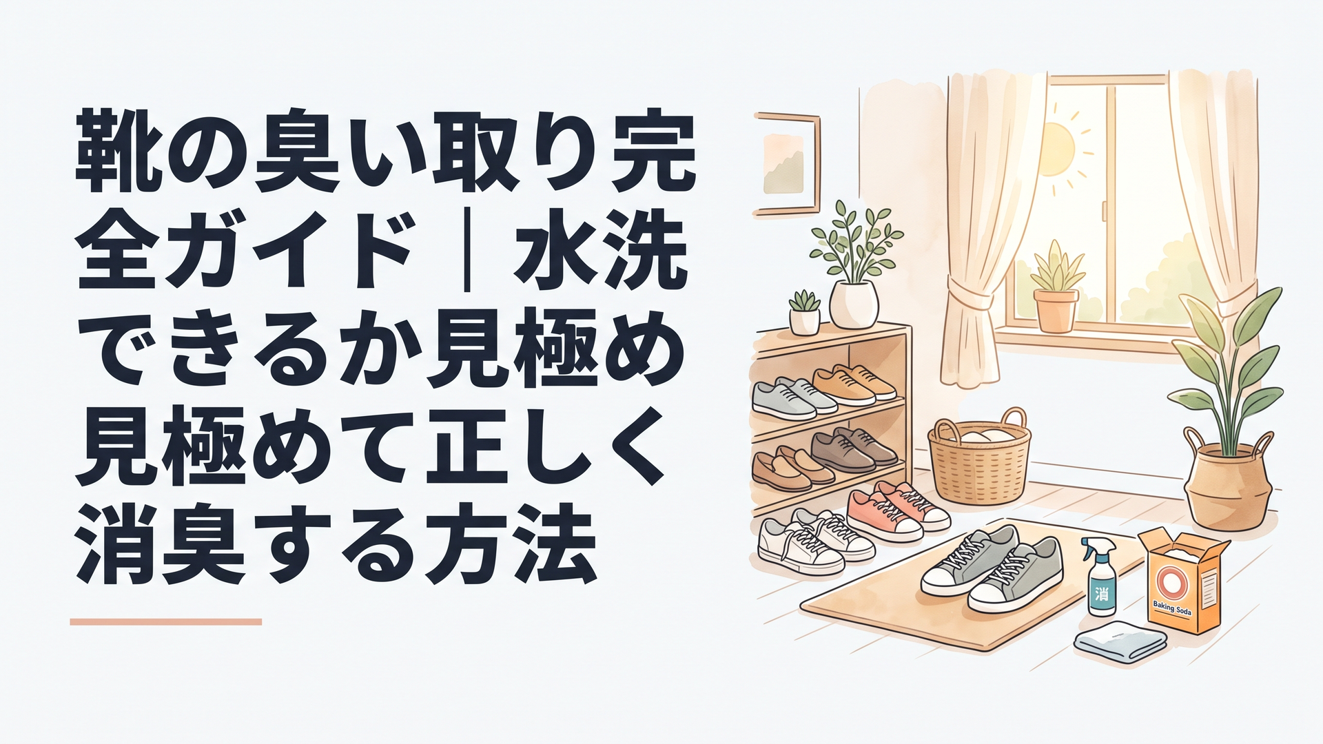 靴の臭い取り完全ガイド｜水洗いできるか見極めて正しく消臭する方法